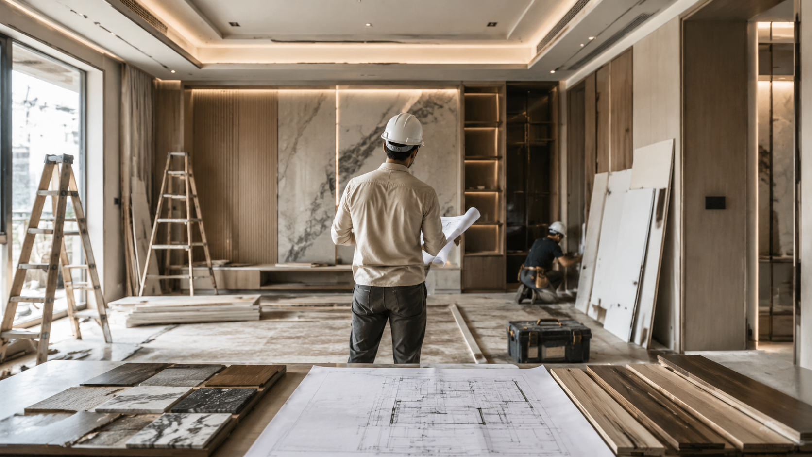 الإشراف والتنفيذ في التصميم الداخلي